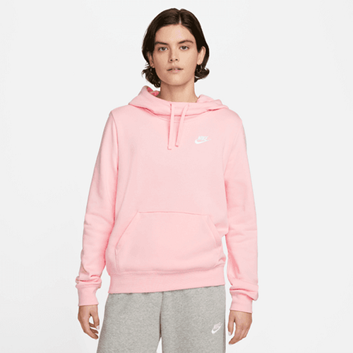 Nike Womens Club Fleece Funnel Pullover Hoodie Medium Soft Pink/White –  SportsPower Bega Merimbula