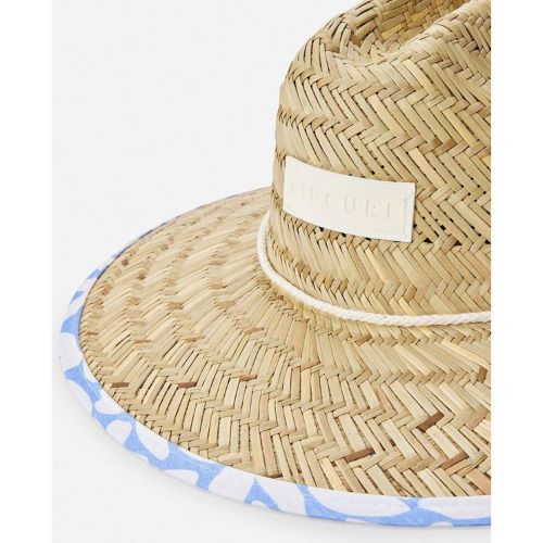 Ripcurl Adults Mixed Straw Sun Hat Mid Blue