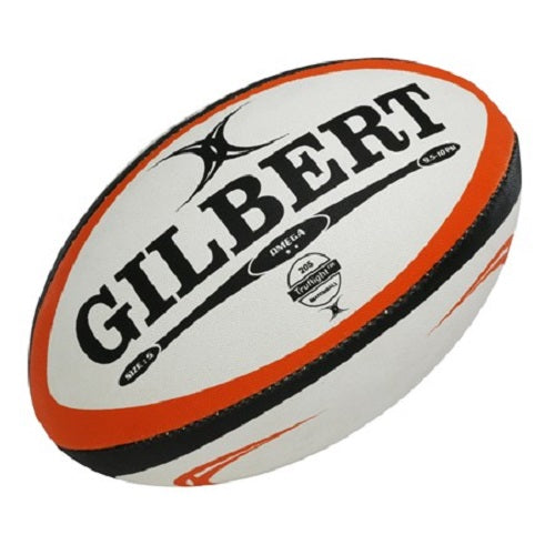 Gilbert Omega Rugby Match Ball White/Orange