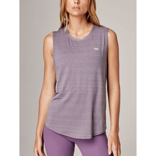 Running Bare Womens Dial it Up Workout Tank Tyrian