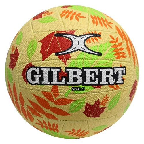 Netball Gilbert Glam Autumn Leaves Size 5