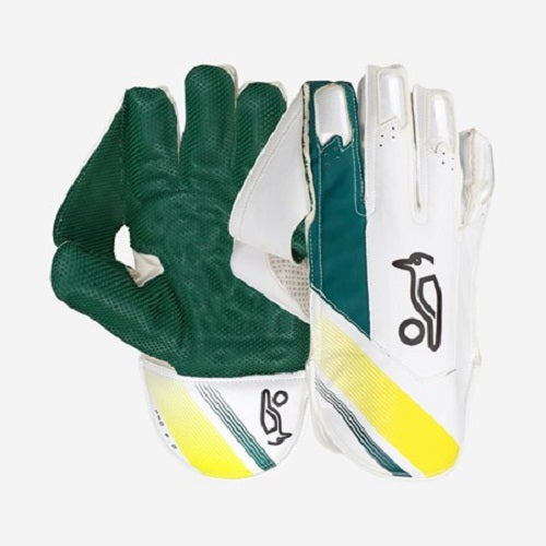 Kooka Pro 2.0 Cricket Wicket Keeping Gloves Green/Gold
