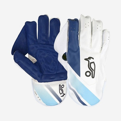 Kooka Pro 3.0 Cricket Wicket Keeping Gloves White/Blue