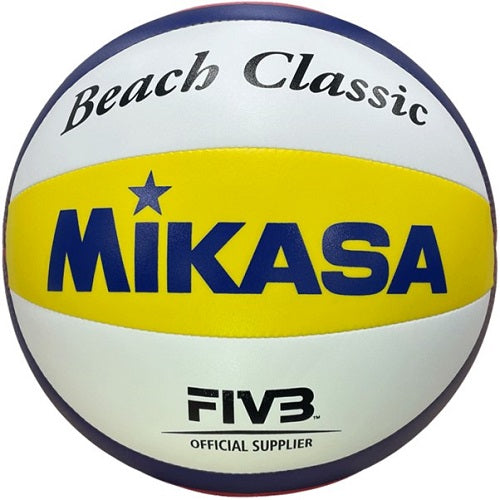 Mikasa Beach Volleyball BV552C FIVB Official White/Blue/Yellow/Orange