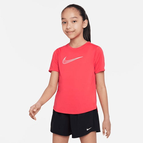 Nike Kids Dri-FIT One Graphics Tee Ember Glow/White