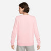 Nike Womens Club Fleece Crew Sweat Medium Soft Pink/White