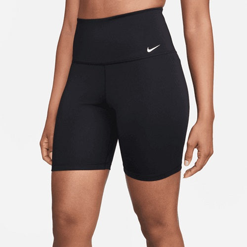 Nike Womens Nike One Dri-FIT High Rise 7 Inch Short Black/White