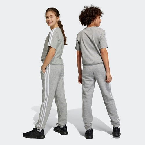 Adidas Kids 3 Stripes Fleece Pant Medium Grey Heather/White
