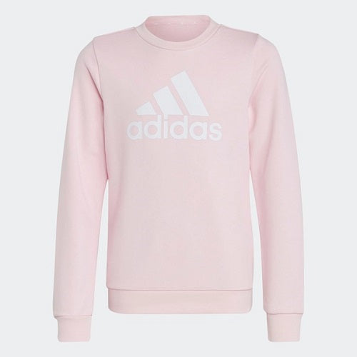 Adidas Kids Big Logo Crew Sweat Clear Pink/White