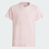 Adidas Kids Aeroready Regular Fit Big Logo Tee Clear Pink/White