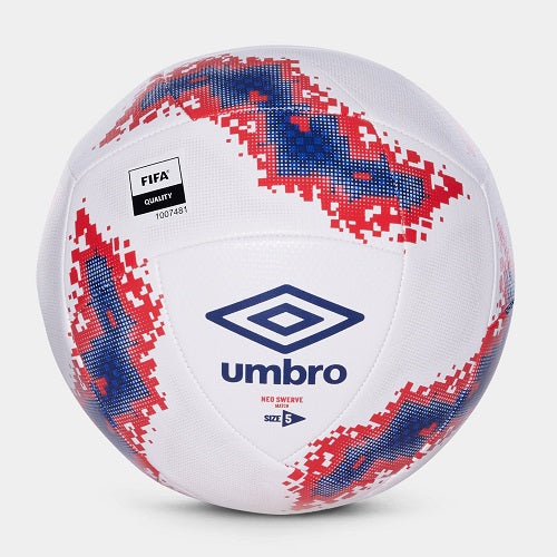 Umbro Neo Swerve Match Soccerball White/Estate Blue/Rocco Red