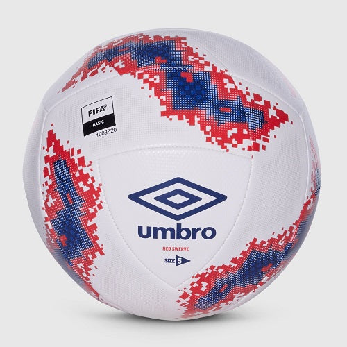 Umbro Neo Swerve Training Soccerball White/Estate Blue/Rocco Red