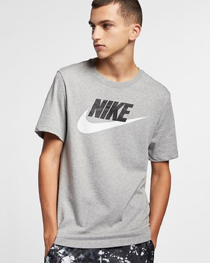 Nike Mens Icon Futura Tee Medium Grey