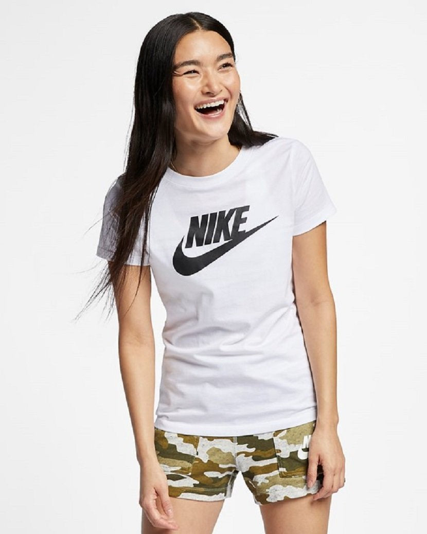 Nike Womens Icon Futura Tee White/Black
