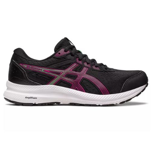 Asics Womens Contend 8 Black/Pink Rave