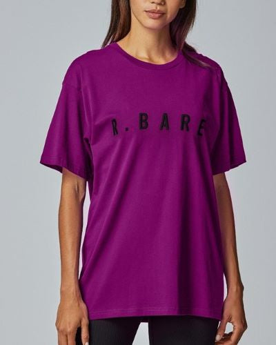 Running Bare Womens Hollywood 90s Relax Tee Boysnberry