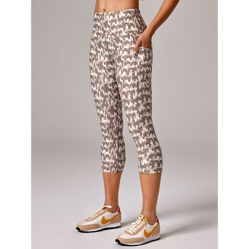 Running Bare Womens Power Moves 3/4 Tight Tal Cougar