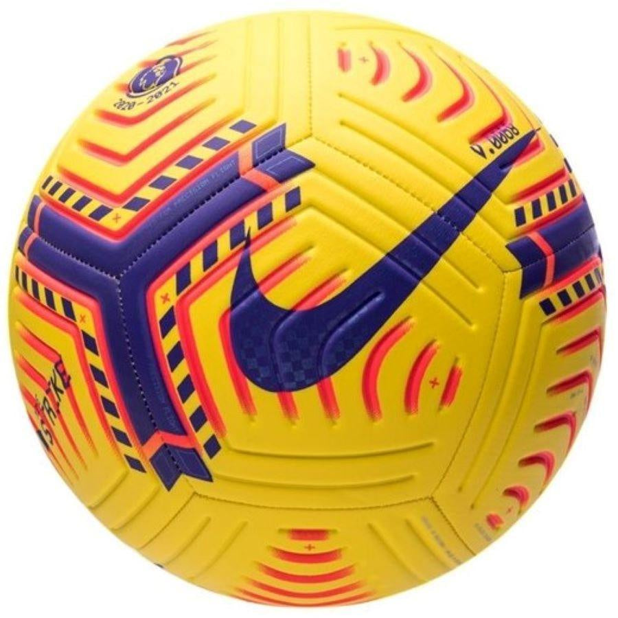 Nike Aerosculpt Premier League Strike Soccerball Yellow/Laser Crimson/Purple