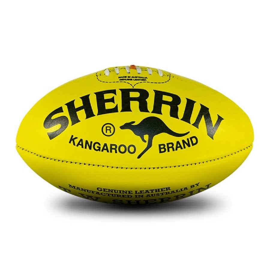 Sherrin AFL KB Veg Tan Yellow Size 5