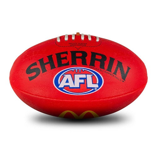 Football Sherrin Red Synthetic Replica Size 5