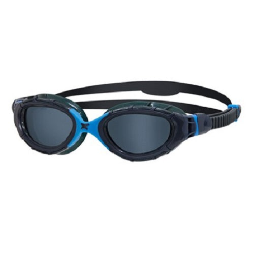 Zoggs Adult Predator Flex Swim Goggles Grey/Blue/Tint/Smoke