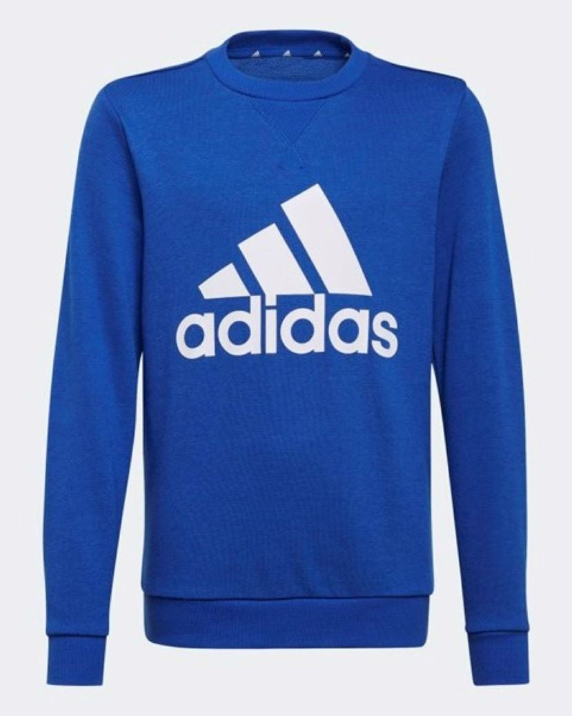 Adidas Kids Big Logo Crew Sweat Royal Blue/White