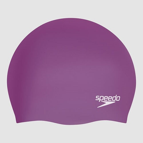 Speedo Adult Long Hair Swim Cap Neo Purple
