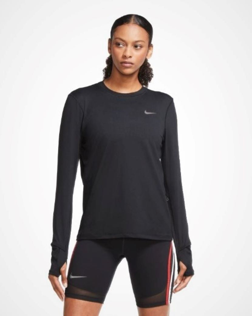 Nike Womens Dri-FIT Element Long Sleeve Top Black