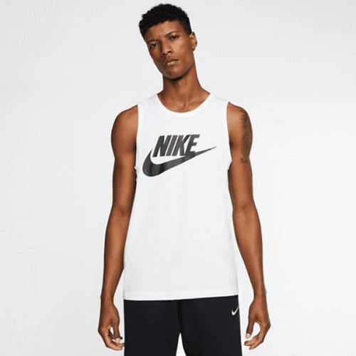 Nike Mens Icon Futura Tank White/Black