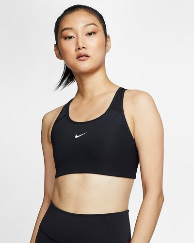 Nike Womens Dri-FIT Swoosh 1 Piece Pad Bra Black/White
