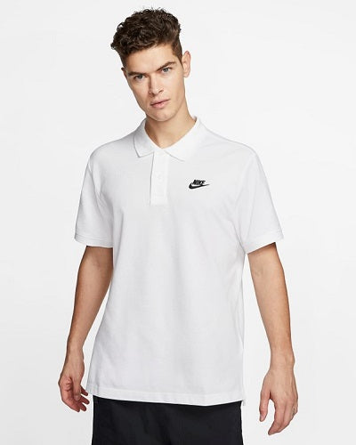 Nike Mens Sportswear Matchup Pique Polo White/Black