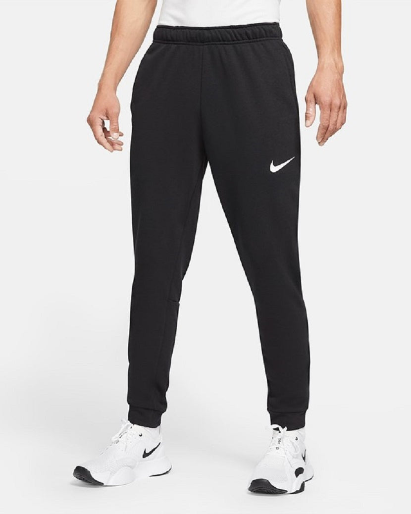 Nike Mens Dri-Fit Taper Fleece Pant Black/White