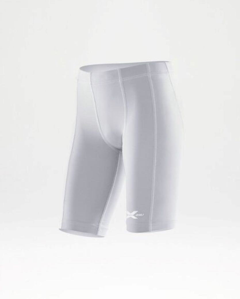 2XU Youths Compression Full Short White