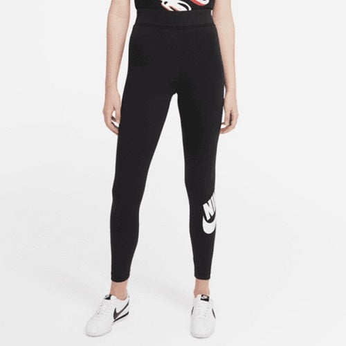 Nike Womens Essential Graphics Hi Rise Full Length Tight Black/White