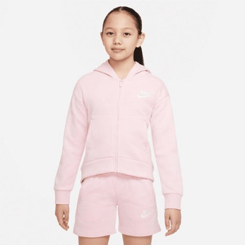 Nike Kids Club Hooded Jacket Soft Pink/White