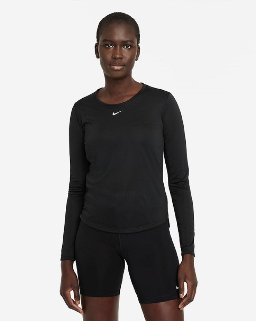Nike Womens Dri-FIT One Long Sleeve Top Black