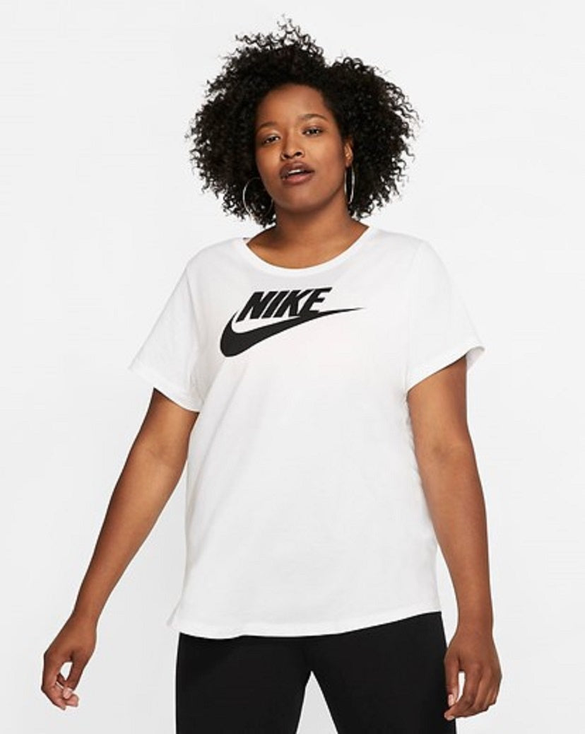 Nike Womens Futura Plus Tee White/Black