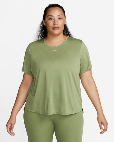 Nike Womens Dri-FIT One Tee Plus Size Alligator/White