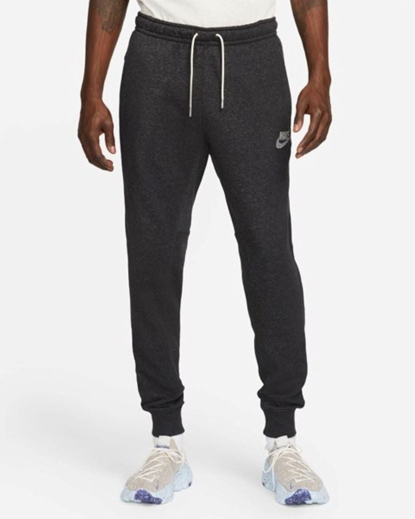 Nike Mens Revival Fleece Jogger Pant Black/White