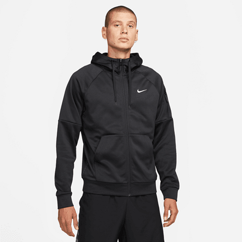 Nike Mens Therma-Fit Hooded Jacket Black/White