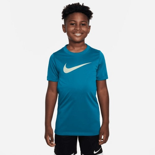 Nike Kids Dri-FIT Swoosh Tee Bright Spruce/Honeydew
