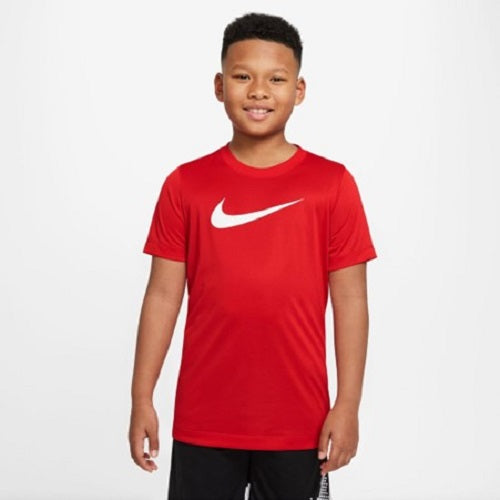 Nike Kids Dri-FIT Swoosh Tee University Red/White