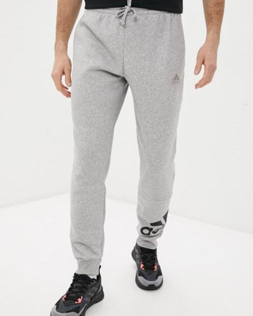 Adidas Mens Big Logo Fleece Pant Grey Heather/Black
