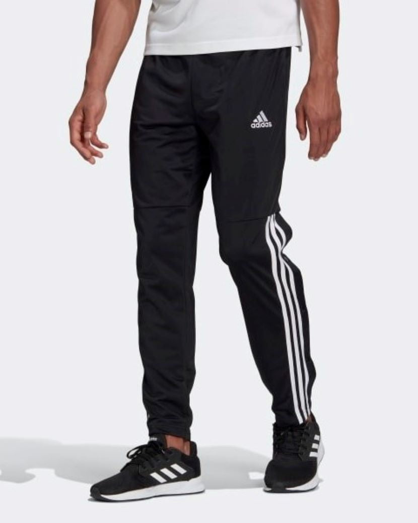 Adidas Mens 3 Stripes Tricot Snap Pant Black/White
