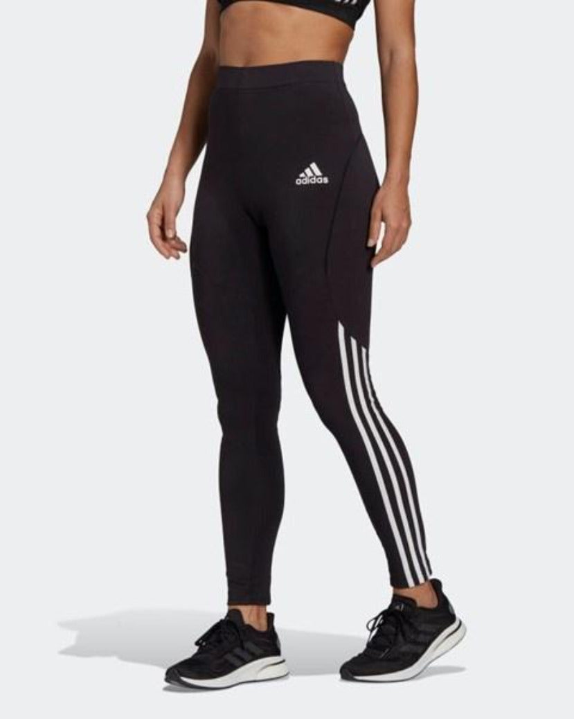 Adidas Womens Full Length Tight Colourblock Black/White