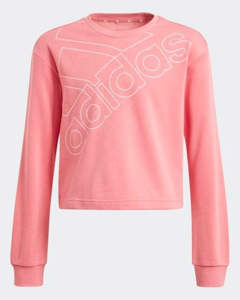 Adidas Kids Logo Crew Sweat Hazy Rose/Light Pink