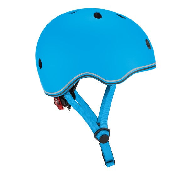 Bike Helmet Globber Go Up Lights Sky Blue
