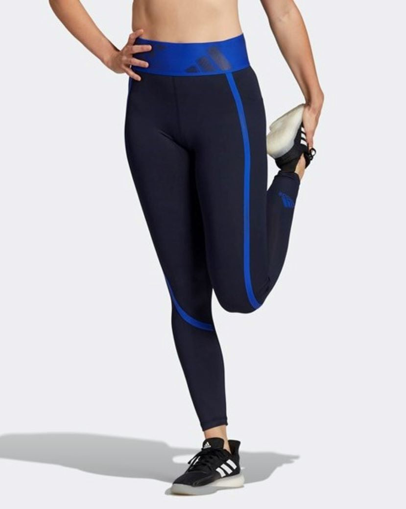 Adidas Womens Techfit Adilife Long Tights Black/Bold Blue