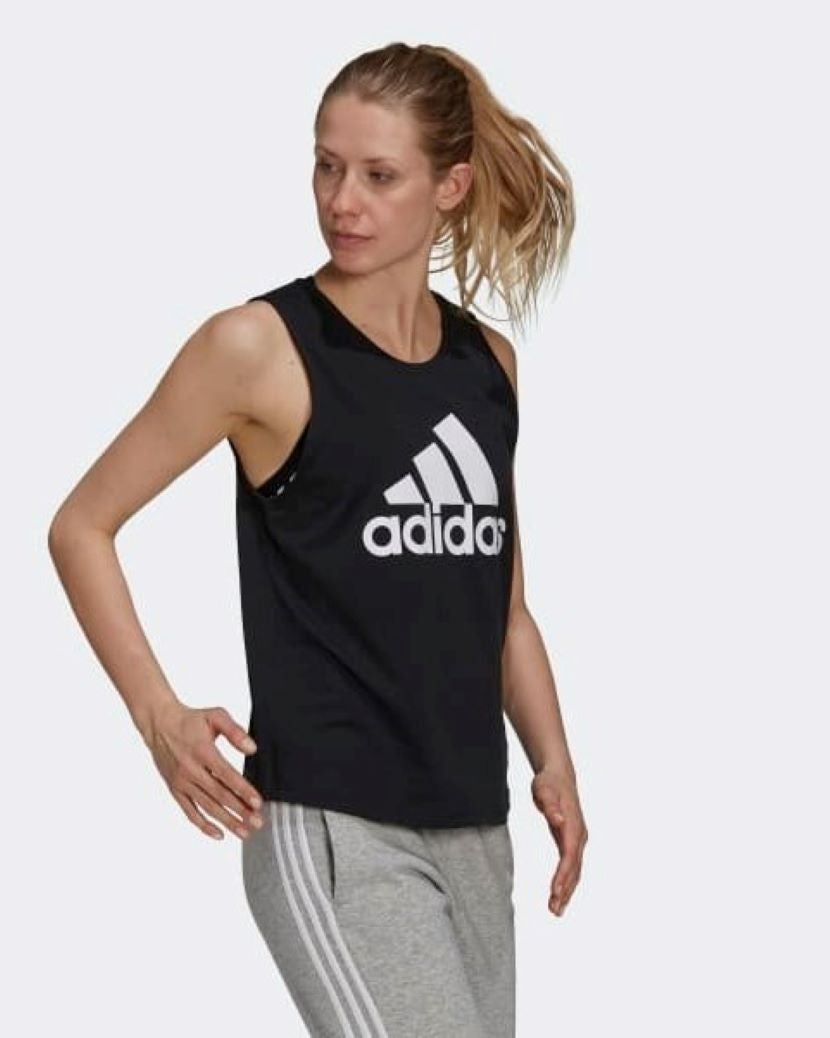 Adidas Womens Big Logo Tank Black/White