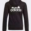 Adidas Kids Girls Big Logo Hooded Jacket Black/White back